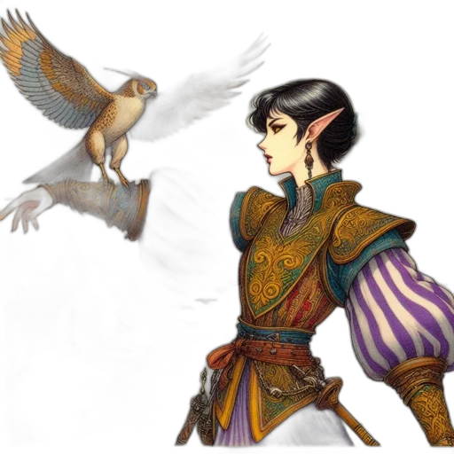 fantasy art, concept art, pixel art, 3d render, earth tones, pastel, female, character transparent PNG cut-out
