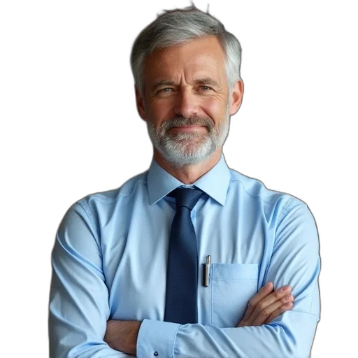 staff, face, jacket, animal, photorealistic, man, grey, hair transparent PNG cut-out