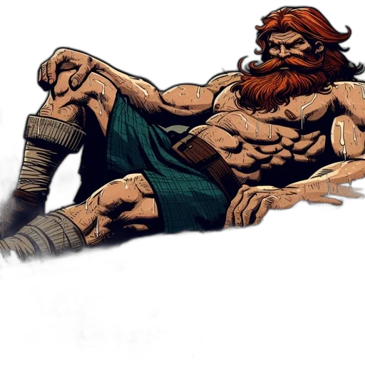comic book art, concept art, fantasy art, pixel art, imposing, figure, sporting, thick transparent PNG cut-out