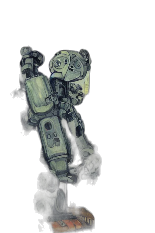robot, weapon, creature, jacket transparent PNG cut-out