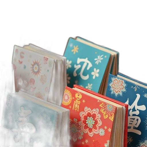 photorealistic, collection, colorful, notebooks, various, designs, patterns, covers transparent PNG cut-out