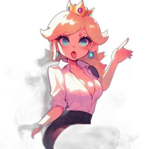 crown, staff, dress, hat, watercolor, concept art, anime, pixel art transparent PNG cut-out