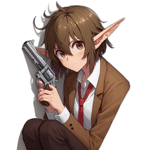 weapon, staff, animal, sword, anime, pixel art, concept art, cartoon transparent PNG cut-out