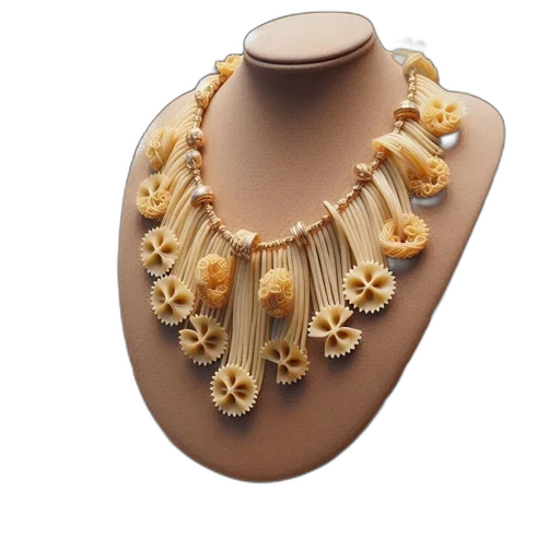 jewelry, crown, earth tones, mannequin, displays, necklace, made, intricately transparent PNG cut-out