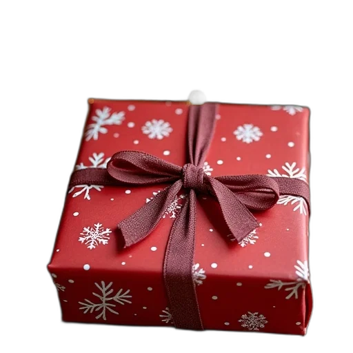 jewelry, 3d render, photorealistic, back, christmas, wrapping transparent PNG cut-out