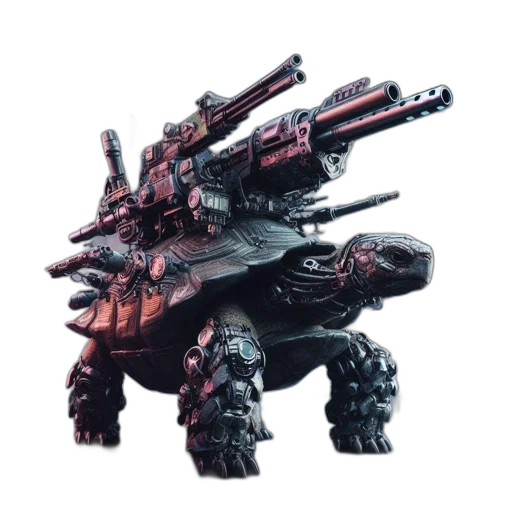 creature, dragon, weapon, robot, concept art, 3d render, fantasy art, technologically transparent PNG cut-out