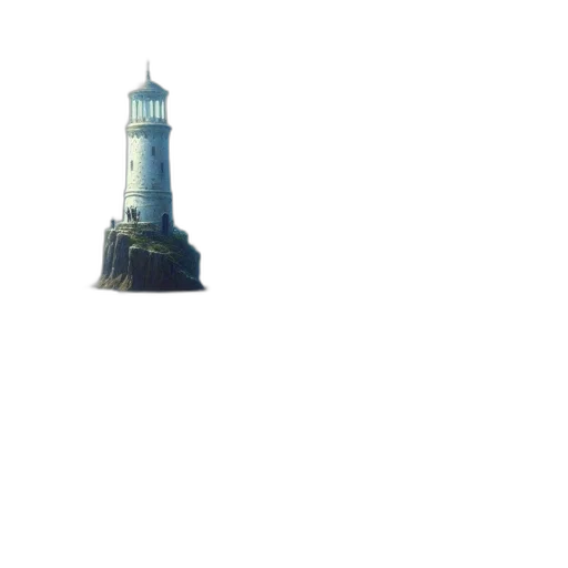 bottle, building, staff, weapon, 3d render, concept art, pixel art, photorealistic transparent PNG cut-out