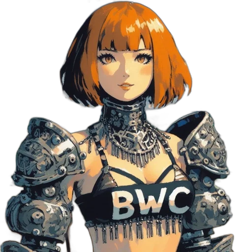 robot, weapon, dress, concept art, cyberpunk, fantasy art, comic book art, monochrome transparent PNG cut-out