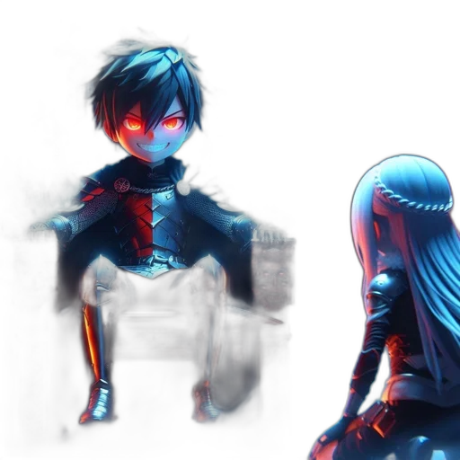 robot, mask, concept art, anime, pixel art, comic book art, neon lights, outer space transparent PNG cut-out