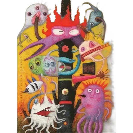mask, concept art, fantasy art, outer space transparent PNG cut-out