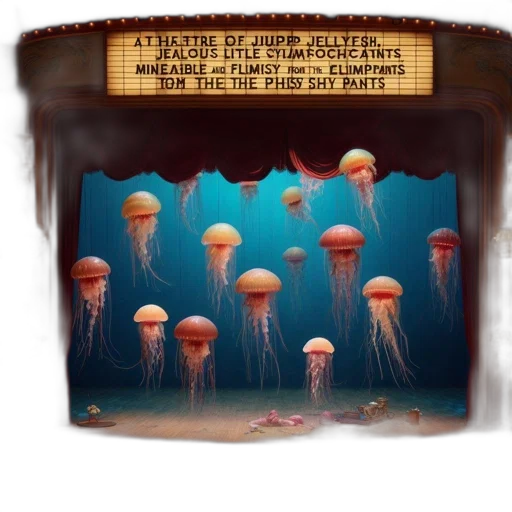 umbrella, hat, creature, concept art, comic book art, fantasy art, pixel art, underwater transparent PNG cut-out