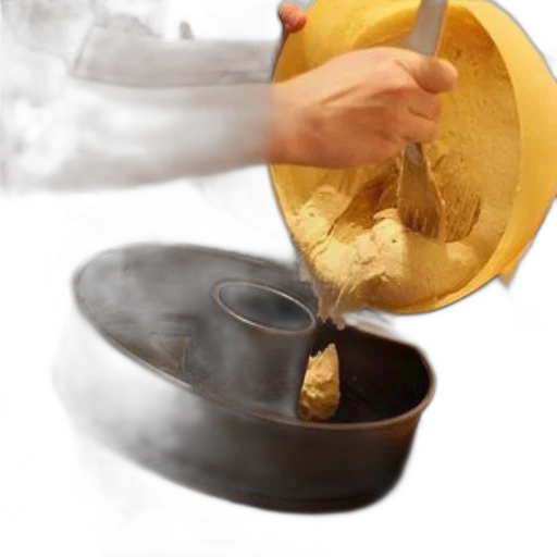 food, staff, mask, weapon, photorealistic, 3d render, fire, person transparent PNG cut-out