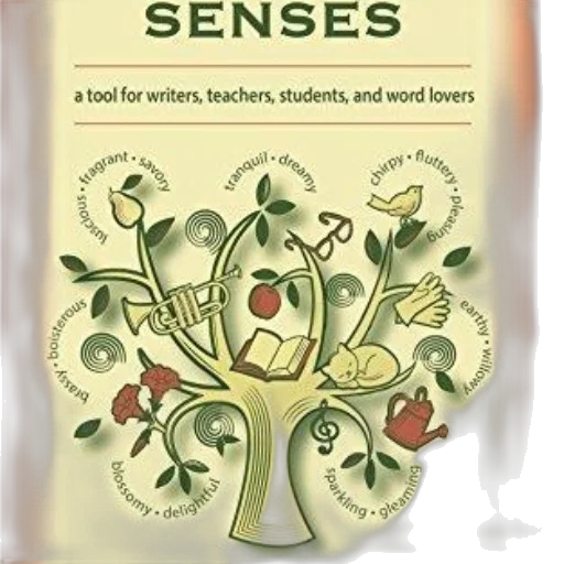 image, colorful, poster, title, senses, tool, writers, teachers transparent PNG cut-out