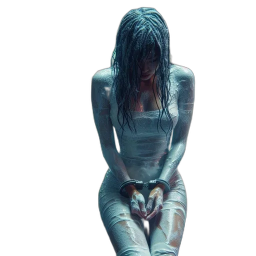 creature, dress, mask, animal, concept art, cyberpunk, fantasy art, photorealistic transparent PNG cut-out