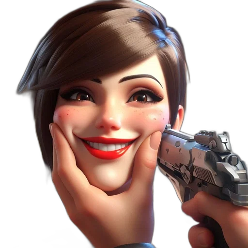 weapon, face, staff, robot transparent PNG cut-out