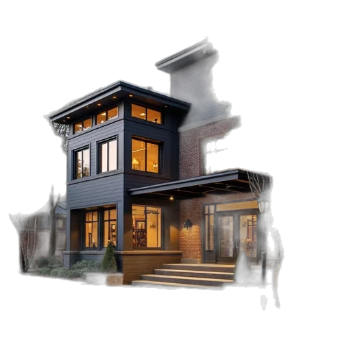 building, furniture, 3d render, concept art, photorealistic, pixel art, city street, earth tones transparent PNG cut-out