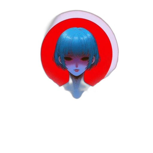 mask, robot, face, jewelry, 3d render, vaporwave, concept art, anime transparent PNG cut-out