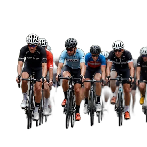 peloton, line, during, stage transparent PNG cut-out