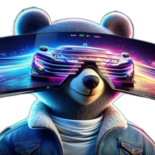 jacket, car, cyberpunk, concept art, vaporwave, cartoon, outer space, neon lights transparent PNG cut-out