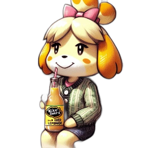 bottle, animal, food, dress, pixel art, watercolor, concept art, cartoon transparent PNG cut-out