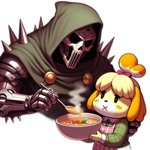 food, weapon, creature, pixel art, concept art, comic book art, scary, character transparent PNG cut-out