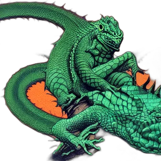 dragon, animal, creature, pixel art transparent PNG cut-out