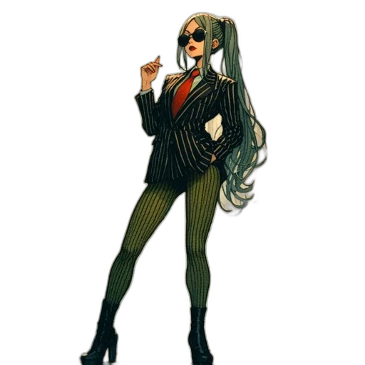 staff, jacket, concept art, cartoon, pixel art, comic book art, green, dark transparent PNG cut-out