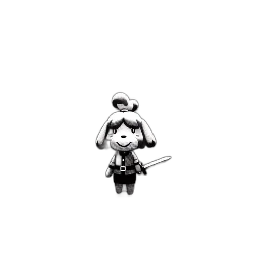 staff, weapon, sword, robot, pixel art, concept art, 3d render, cartoon transparent PNG cut-out