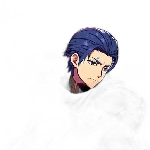 mask, face, creature, staff, pixel art, anime, concept art, photorealistic transparent PNG cut-out