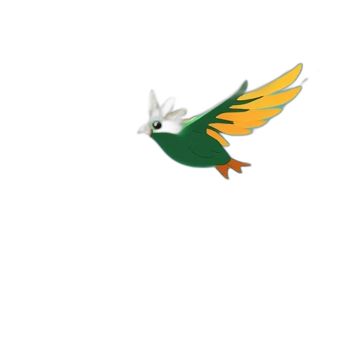 dragon, staff, animal, weapon, pixel art, 3d render, concept art, fantasy art transparent PNG cut-out