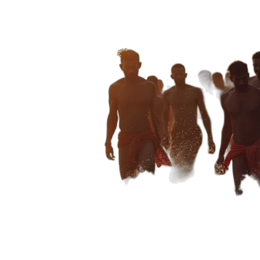 concept art, 3d render, men, ganges transparent PNG cut-out