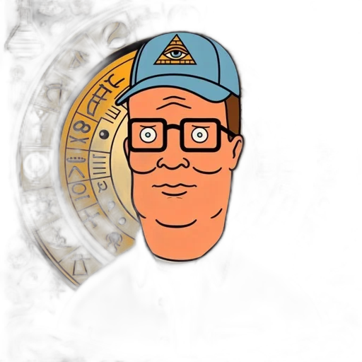 hat, staff, crown, cartoon, concept art, illustration, hank, hill transparent PNG cut-out