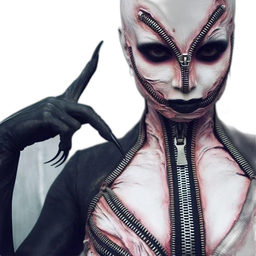 mask, creature, robot, concept art, cyberpunk, 3d render, comic book art, individual transparent PNG cut-out