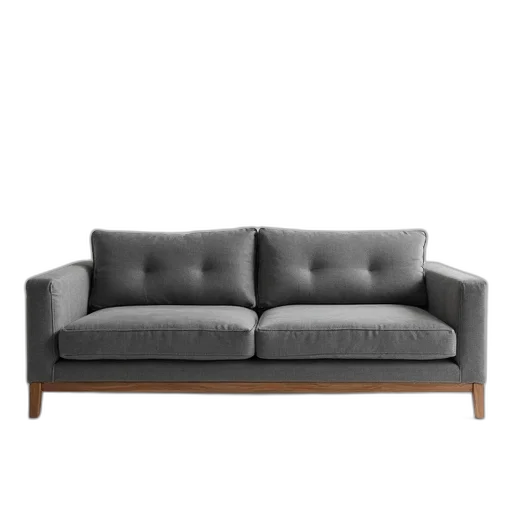 furniture, 3d render, monochrome, dark, earth tones, modern, grey, fabric transparent PNG cut-out