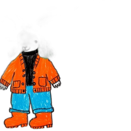 jacket, robot, creature, dress, concept art, pixel art, 3d render, cartoon transparent PNG cut-out