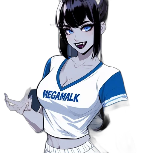 staff, anime, concept art, pixel art, fantasy art, blue, monochrome, animated transparent PNG cut-out