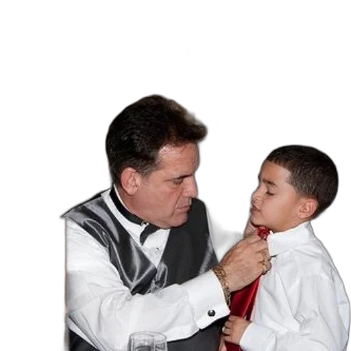 staff, man, black, white, vest, adjusting, tie, young transparent PNG cut-out