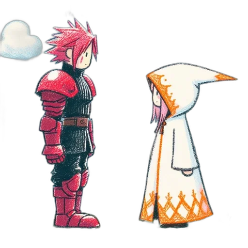 concept art, anime, pixel art, comic book art, outer space, fire, snow, red transparent PNG cut-out