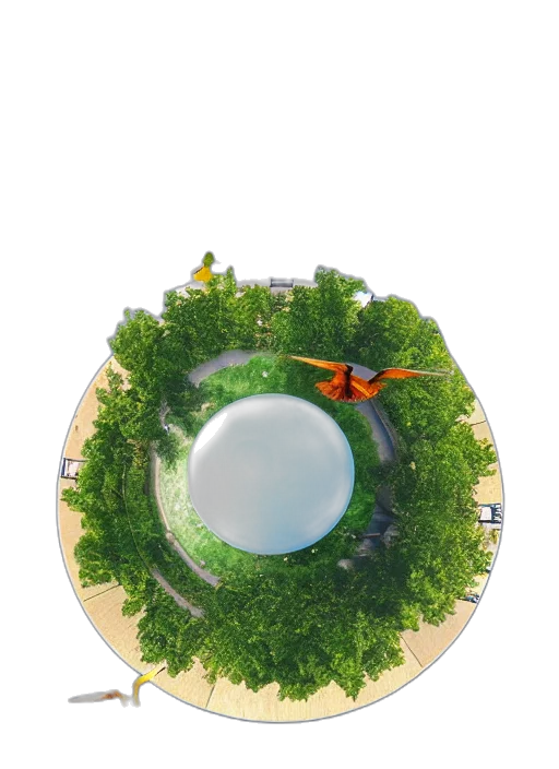 tree, dragon, umbrella, hat transparent PNG cut-out