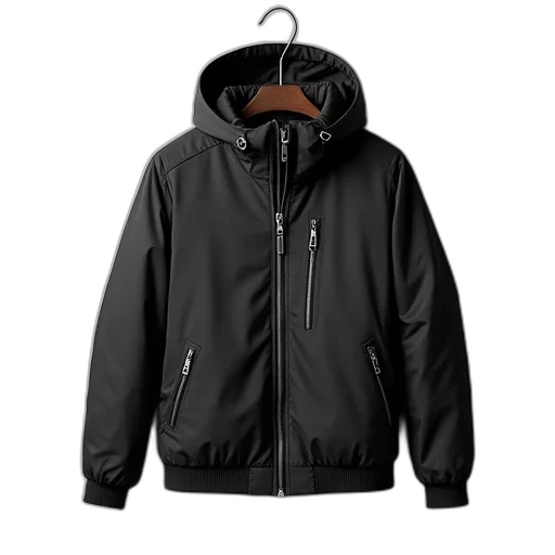 jacket, dark, line, zipper transparent PNG cut-out