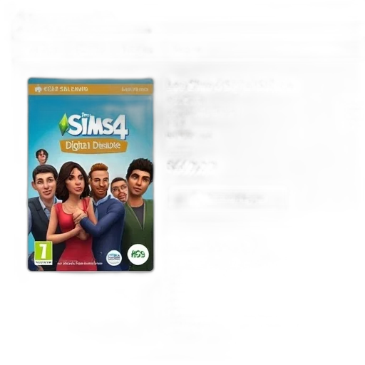 3d render, digital, storefront, displaying, game, titled, los, sims transparent PNG cut-out