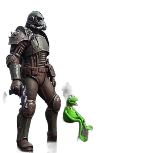 creature, dragon, weapon, concept art, 3d render, outer space, underwater, green transparent PNG cut-out