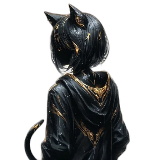 dress, mask, creature, animal, fantasy art, concept art, pixel art, anime transparent PNG cut-out