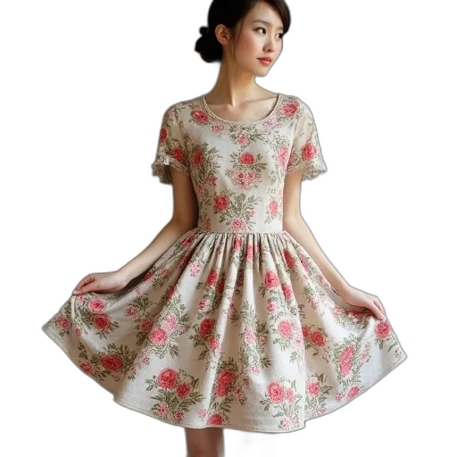 dress, photorealistic, free, shipping transparent PNG cut-out