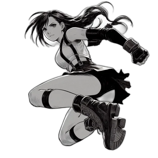 weapon, staff, robot, comic book art, concept art, cyberpunk, anime, monochrome transparent PNG cut-out