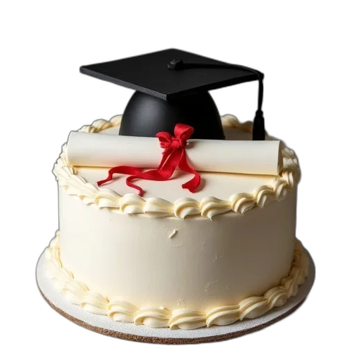 hat, crown, 3d render, graduation, cake, cap, diploma, top transparent PNG cut-out