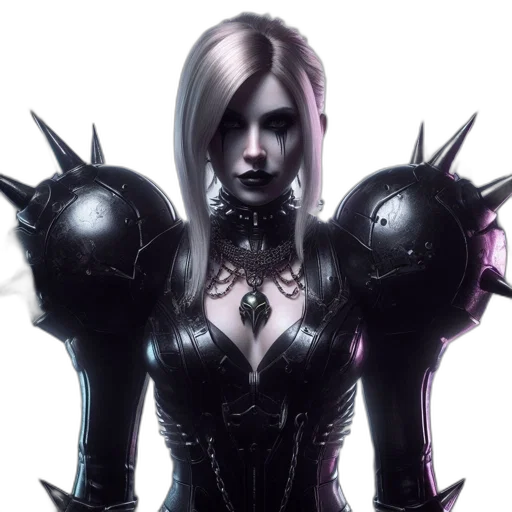 weapon, mask, concept art, fantasy art, comic book art, cyberpunk, dark, figure transparent PNG cut-out