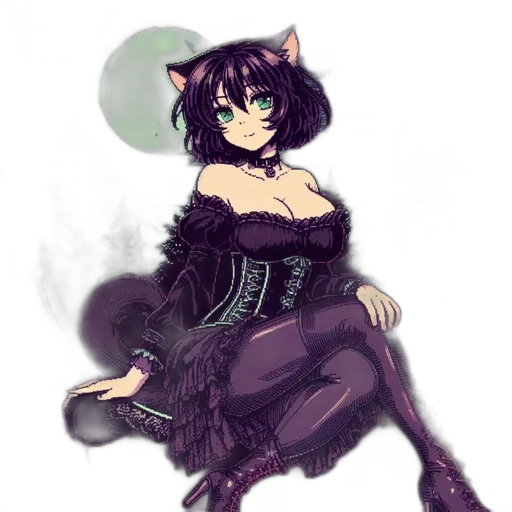 dress, creature, fantasy art, concept art, pixel art, watercolor, dark, monochrome transparent PNG cut-out