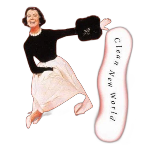 dress, staff, vintage-style, poster, features, woman, black, sweater transparent PNG cut-out