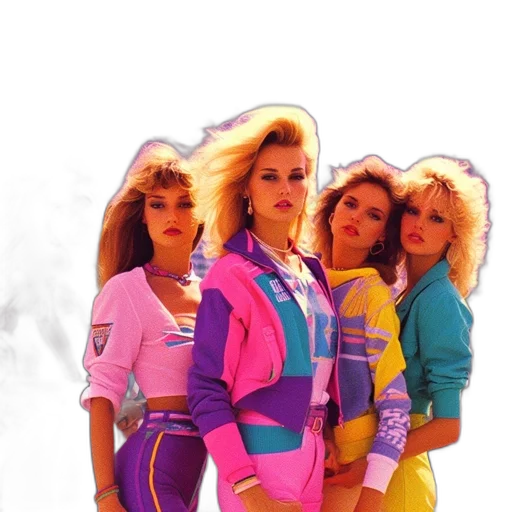 jacket, vaporwave, neon lights, outer space, neon, pastel, colorful, five transparent PNG cut-out